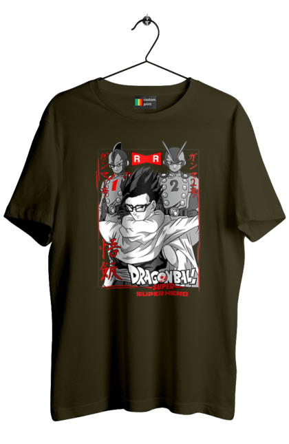 Men's t-shirt with prints Dragon Ball Gohan. Anime, dragon ball, gohan, goku, manga, tv series, vegeta. 2070702