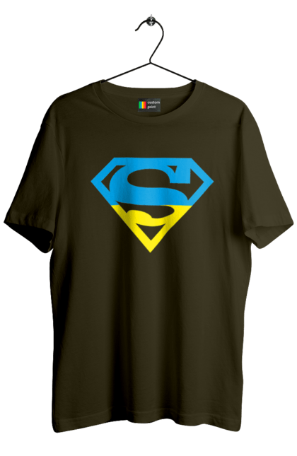 Men`s t-shirt with prints Ukraine super. Super, symbolism, ukraine. 2070702