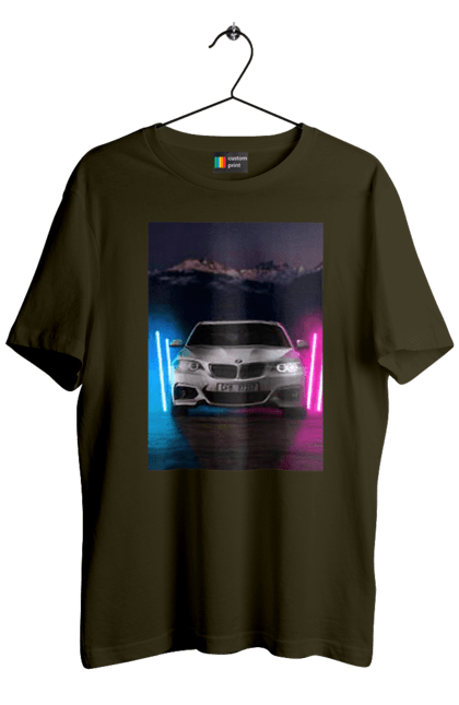 Men`s t-shirt with prints BEHA. Beauty, beha, in the car, lanterns, ptn pnh. 2070702