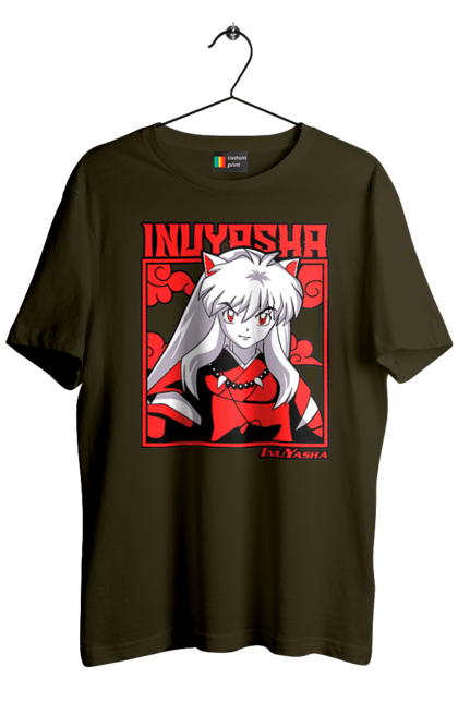 Футболка чоловіча з принтом "Inuyasha". Anime, inuyasha, manga, rumiko takahashi, аніме, демон охоронець, манга, руміко такахасі. 2070702