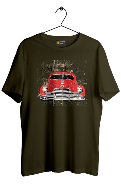 Футболка чоловіча з принтом "Машина вінтаж, 1976". 1976, вінтаж, машина. 2070702