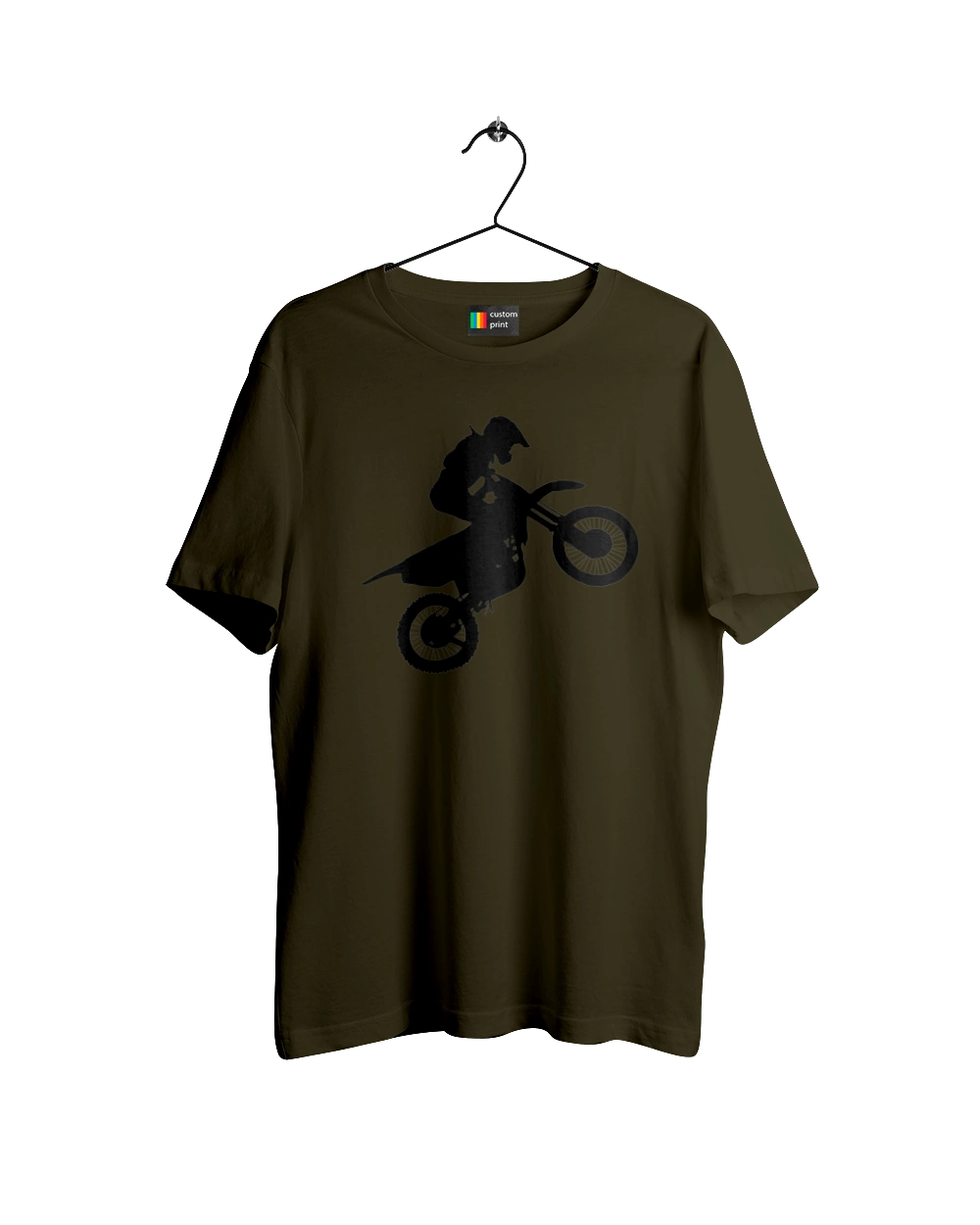 Silhouette Of A Motorcyclist