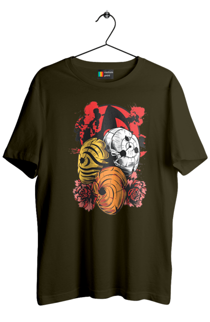 Men's t-shirt with prints Naruto Obito Uchiha. Anime, character, manga, naruto, ninja, obito, obito uchiha, tv series, uchiha. 2070702