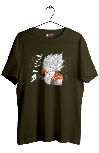 Men's t-shirt with prints Dragon Ball Gogeta. Anime, dragon ball, gogeta, goku, manga, tv series. 2070702