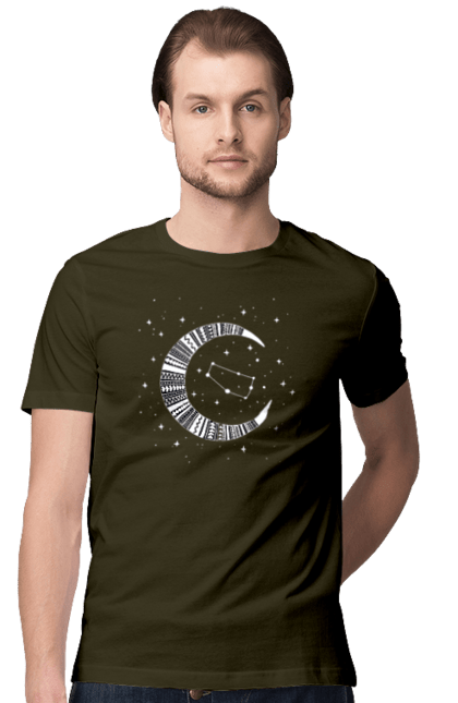 Men`s t-shirt with prints Gemini. Constellation, gemini, horoscope, sign, twins, zodiac, zodiac sign. 2070702