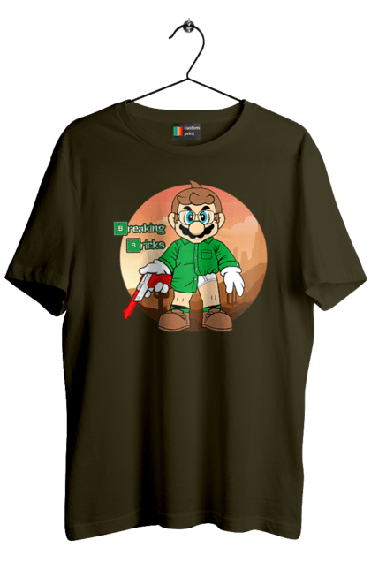 Men's t-shirt with prints Breaking Bad Mario. Breaking bad, character, game, mario, mario bros, nintendo, super mario bros. 2070702