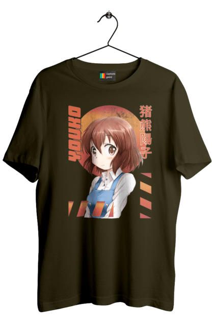 Men's t-shirt with prints Kiniro Mosaic Yoko Inokuma. Anime, gold mosaic, kiniro mosaic, kinmoza, manga, yoko, yoko inokuma. 2070702