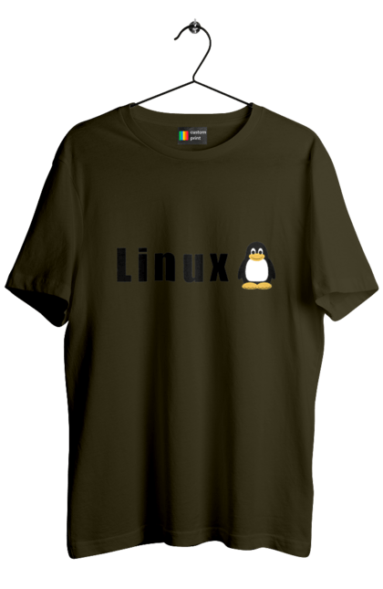 Футболка чоловіча з принтом "Linux". Linux, адміністратор, айті, айтішник, безкоштовна, безкоштовно, вільна, доступність, комерційна, незалежність, операційна система, ос, пінгвін, програміст, програмне забезпечення, свобода, сервер, сисадмін, система, системний адміністратор, софт, текст, чорний. 2070702