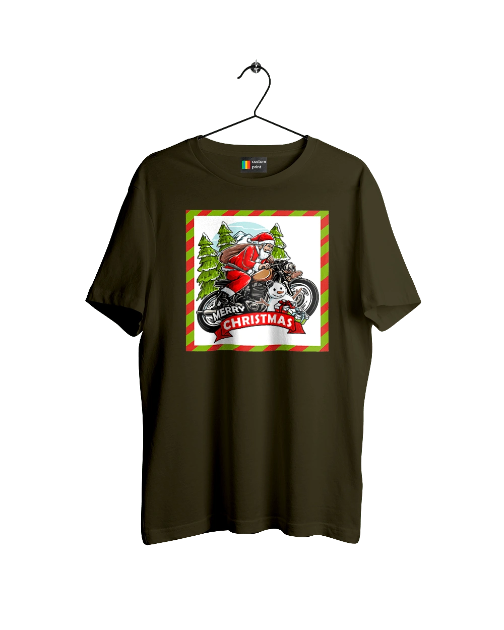 Santa on a motorcycle