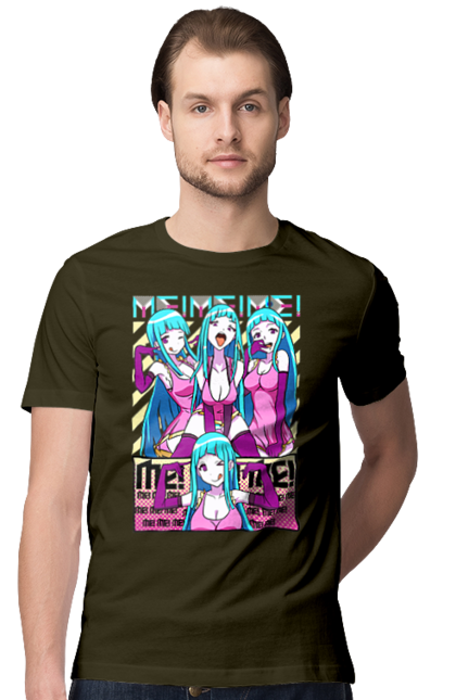 Men's t-shirt with prints Me! Me! Me!. Anime, clip, daoko, teddyloid, young woman. 2070702