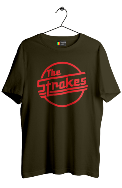 Men's t-shirt with prints The Strokes. Alternative rock, garage rock, group, indie, indie rock, music, post-punk revival, rock, strokes. 2070702