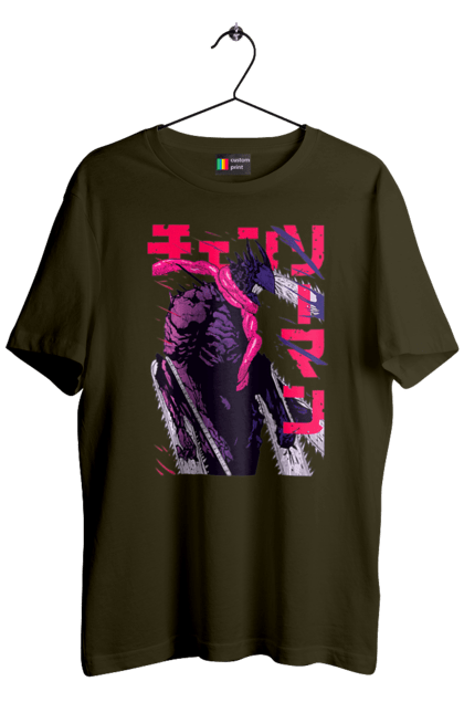 Men's t-shirt with prints Chainsaw Man. Anime, chainsaw man, demon, denji, manga, pochita, shonen. 2070702