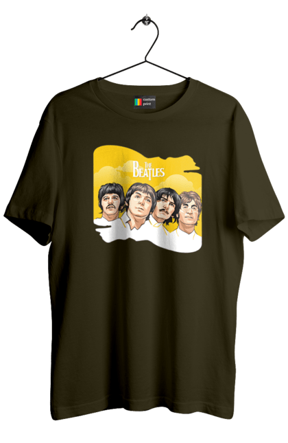 Men's t-shirt with prints The Beatles. Beatles, george harrison, john lennon, liverpool four, music, paul mccartney, ringo starr. 2070702