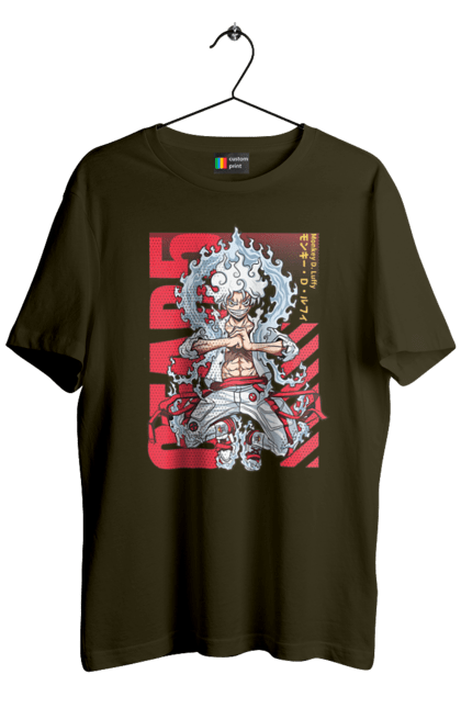 Men's t-shirt with prints One Piece Luffy. Anime, luffy, manga, monkey de luffy, one piece, pirates. 2070702