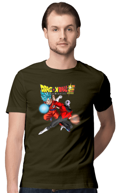 Men's t-shirt with prints Dragon Ball Son Goku. Anime, dragon ball, goku, manga, son goku, tv series. 2070702