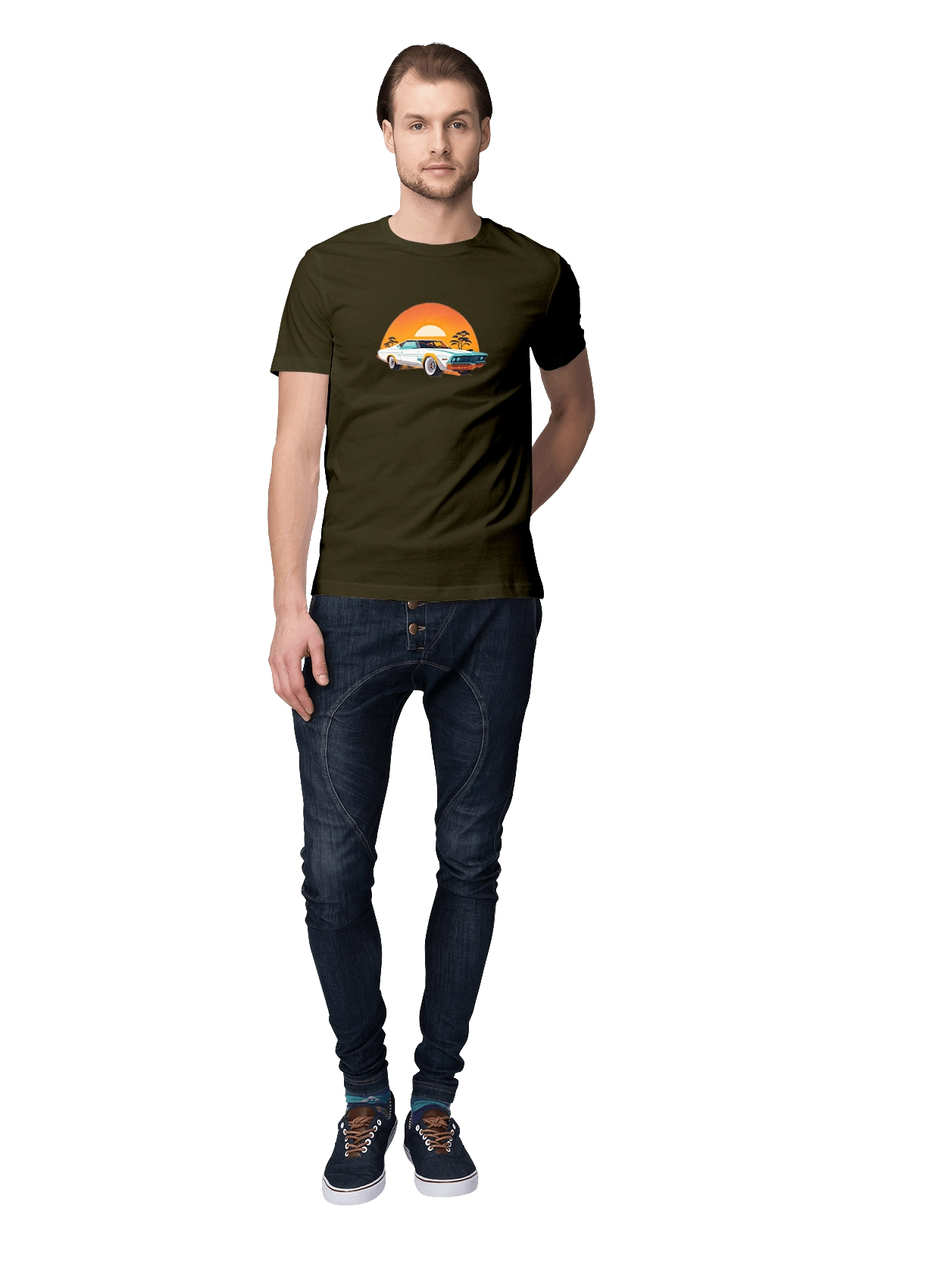 Красивая машина на закате