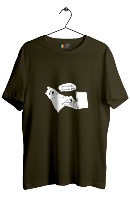 Футболка чоловіча з принтом "Собака програміст". Angular, c, css, html, it, javascript, jquery, php, python, react, svelt, vue, айтишник, айті, гумор, код, кодувати, прогер, програміст, програмісти, ти ж, ти ж програміст, тиж програміст. 2070702