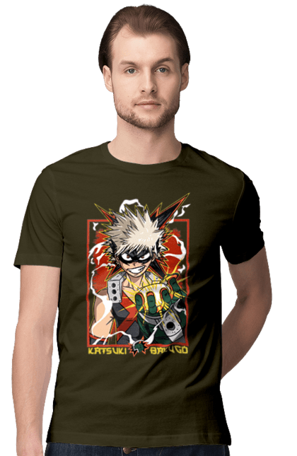 Men's t-shirt with prints My hero academy Bakugo. Anime, bakugo, katsuki, katsuki bakugo, manga, mga, my hero academy, yue academy. 2070702