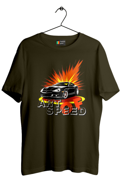 Men`s t-shirt with prints Speed. Auto, auto, car, race, speed. 2070702