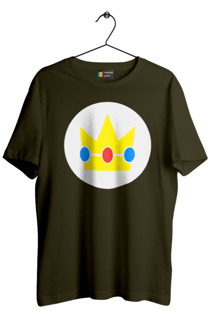 Men's t-shirt with prints Mario Bros. Princess Peach. Character, game, mario, mario bros, nintendo, princess peach, super mario bros. 2070702