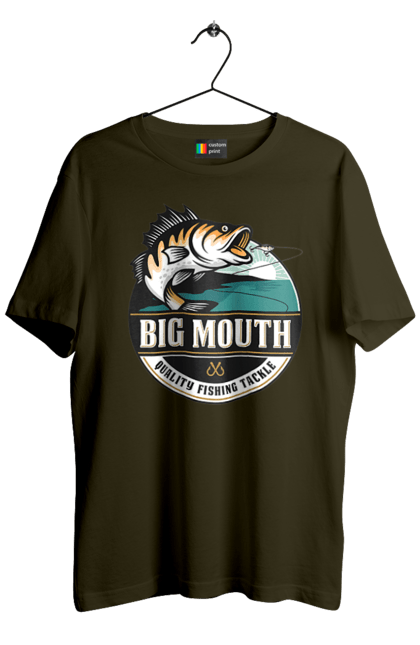 Футболка чоловіча з принтом "Рибалка". Вилика рибалка, рибалка, хоббі. 2070702