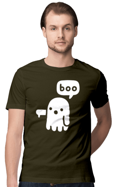 Футболка чоловіча з принтом "BOO (мова програмування)". Айті, мова програмування, програма, програміст, технічне завдання, ти ж програміст, транслятор boo, тривимірні програми, фрілансер. 2070702