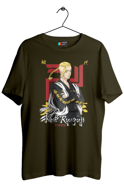 Men's t-shirt with prints Tokyo Revengers Draken. Anime, draken, ken ryuguji, ken-chin, manga, serial, tokyo manji gang, tokyo revengers. 2070702