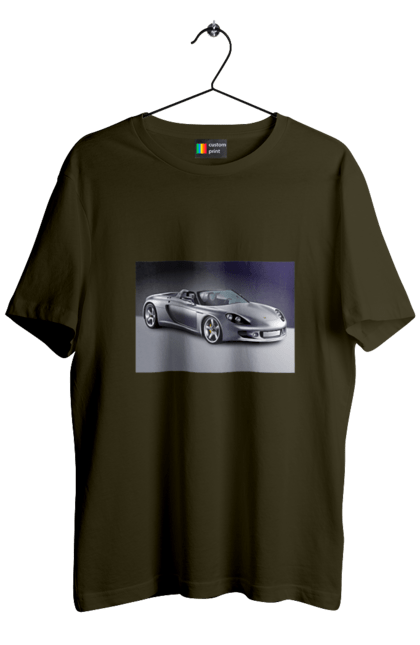 Футболка чоловіча з принтом "Авто.2". Авто, кольорове зображення, купе, спортивне авто, фото. 2070702