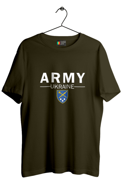 Футболка чоловіча з принтом "ARMY UKRAINE". Army ukraine, емблема генштабу, залужний. 2070702
