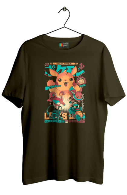 Футболка мужская с принтом Пакемон. Anime, pokemon, x и y, xy-z, алмаз и жемчуг, белое и чёрное, боевое измерение, галактические битвы, игры, мальчик эш, мастер приключения, победители лиги синно, покемон бульбазавра, покемон сквиртла, покемон чармандера, приключения в калоc, приключения в юнове, сериал покемон, судьбы соперников. 2070702