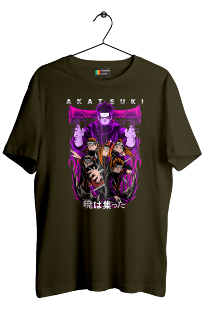 Men's t-shirt with prints Naruto Akatsuki. Akatsuki, anime, character, manga, naruto, ninja, pain, tv series, yahiko. 2070702