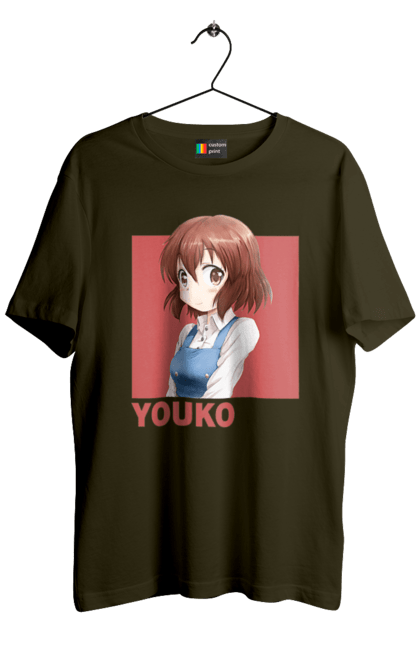 Men's t-shirt with prints Kiniro Mosaic Yoko Inokuma. Anime, gold mosaic, kiniro mosaic, kinmoza, manga, yoko, yoko inokuma. 2070702