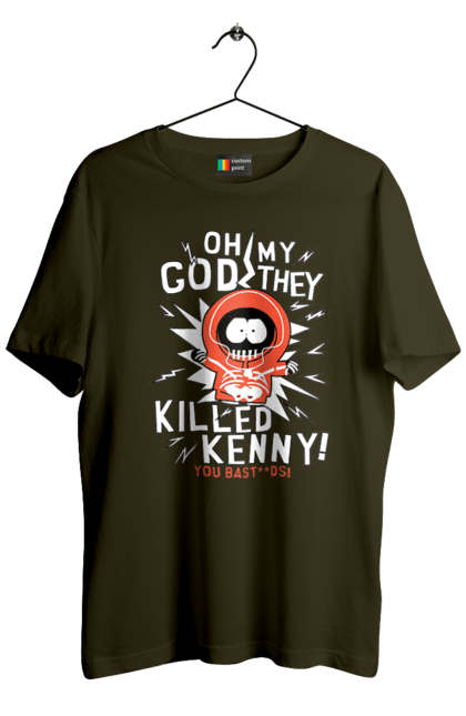 Men's t-shirt with prints South Park Kenny. Cartoon series, kenny, kenny mccormick, south park. 2070702