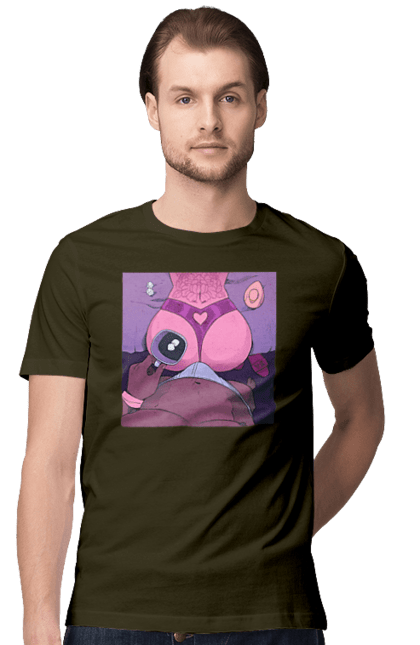 Футболка чоловіча з принтом "Ранкова Кава З Жопкою". Гола, жопа, кава, труси. 2070702