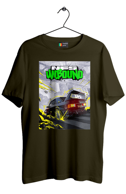 Футболка чоловіча з принтом "Need for Speed Unbound". Heat, need, need for speed, nfs, speed, unbound, нид, нфс, спид, фор. 2070702