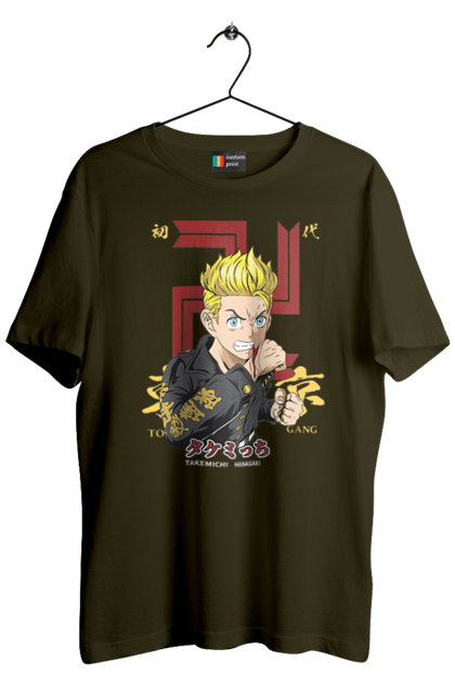 Men's t-shirt with prints Tokyo Avengers Takemichi. Action movie, anime, fantasy, game, manga, takemichi, thriller, tokyo avengers, tokyo revengers, tv series. 2070702