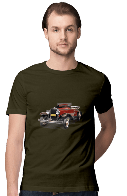 Men`s t-shirt with prints Auto.4. Auto, photo, professional photo, retro car. 2070702