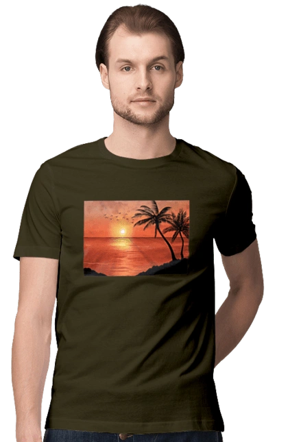 Закат Пальмы Море