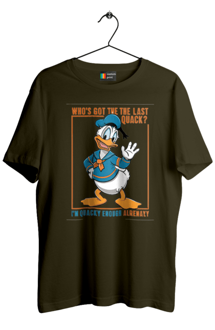 Men's t-shirt with prints Donald Duck. Animated series, cartoon, disney, donald duck. 2070702