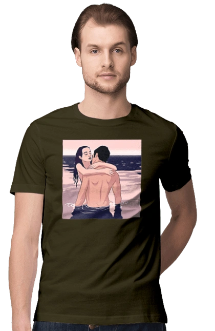 Couple Hugging In The River