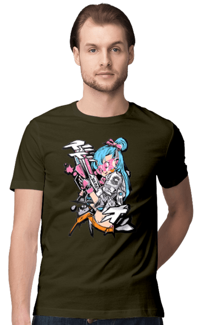 Men's t-shirt with prints Dragon Ball Bulma. Anime, bulma, dragon ball, goku, manga, tv series, vegeta. 2070702