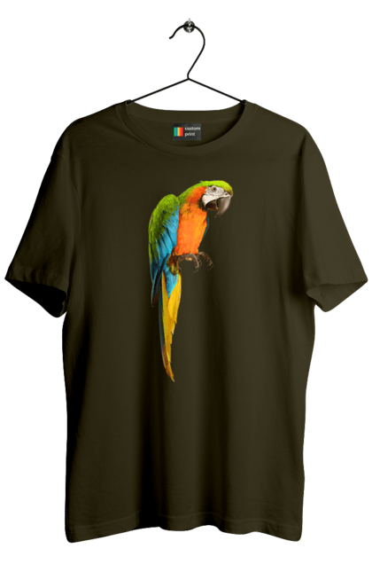 Футболка чоловіча з принтом "Просто Папуга". Папуга, пташка. 2070702
