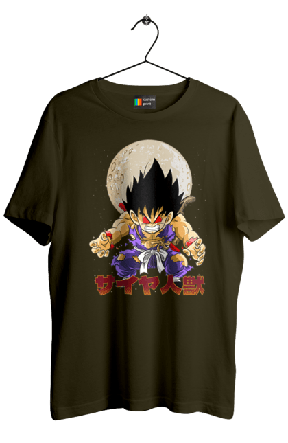 Men's t-shirt with prints Dragon Ball Son Goku. Anime, dragon ball, goku, manga, son goku, tv series. 2070702