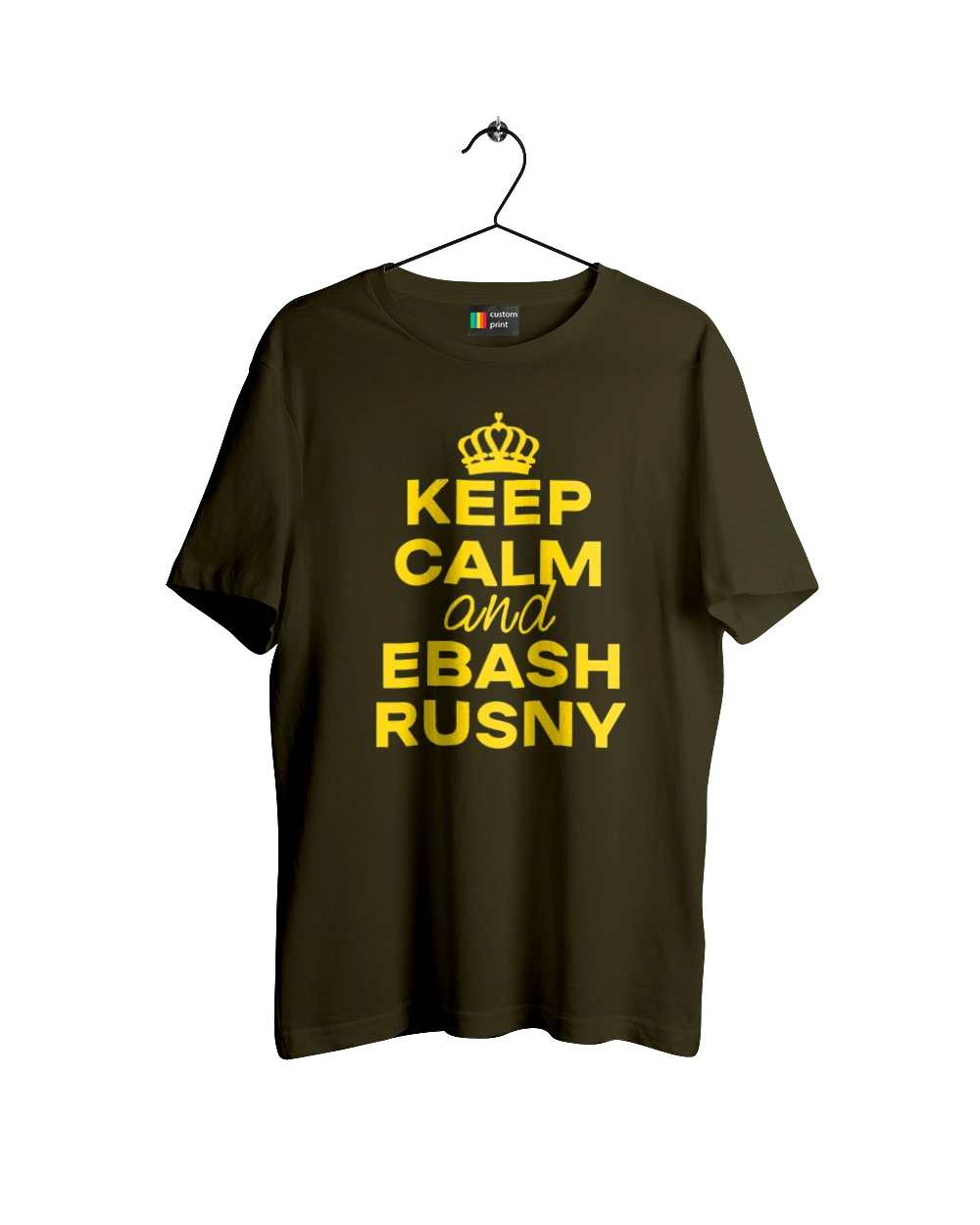 Keep Calm and Ebash Rusny yellow