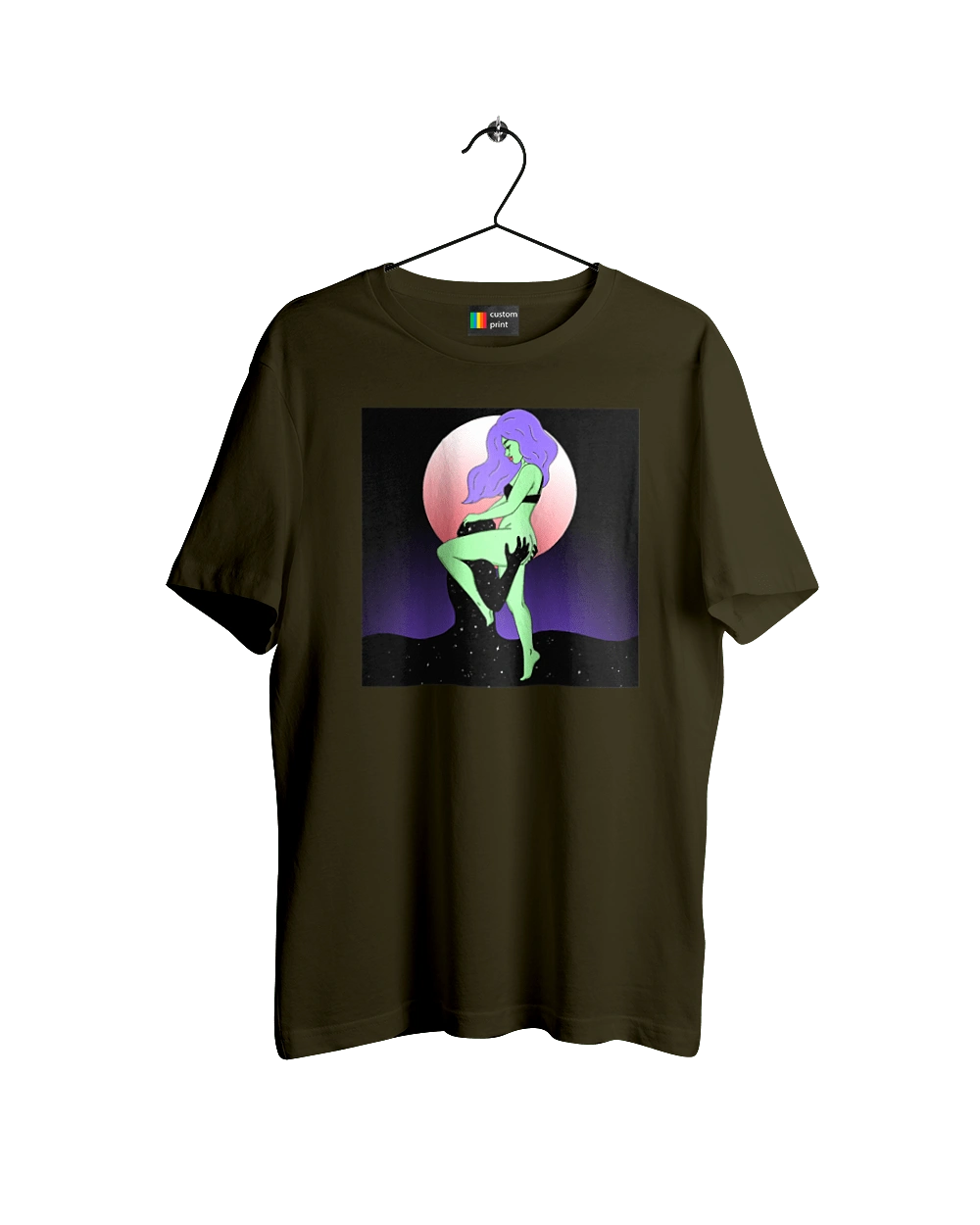 Green Girl And The Moon