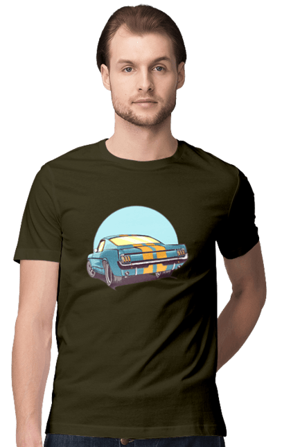 Футболка чоловіча з принтом "Авто". Авто, герой, гроші, монстр, музика, новий, персонаж, робот, супер герой. 2070702