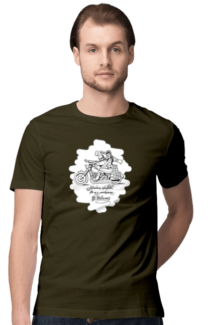 Shevchenko on a motorcycle