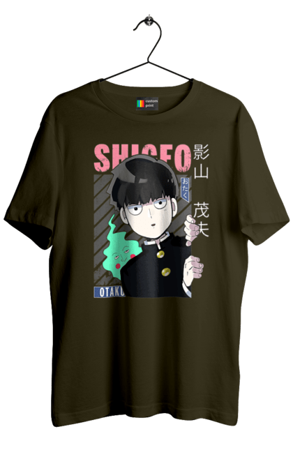 Men's t-shirt with prints Mob Psycho 100. Anime, manga, mob, mob psycho 100, shigeo kageyama. 2070702