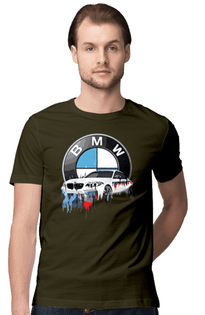 Футболка чоловіча з принтом "BMW". Bmw, авто, бмв, бмв фан, фанклуб. 2070702