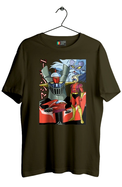 Футболка мужская с принтом Mazinger Z Грендайзер. Goldorak, goldrake, grendizer, mazinger z, mecha, аниме, грендайзер, манга, меха, роботы. 2070702